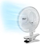 Portable Clip On Fan With Fully Adjustable Tilt, Electric, 6 Inch, Quiet, Indoor. Fixed Price $29.85.