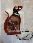 18" Himalayan Breeze Deco Dog Fan Metal Sculpted Hand Painted Electric Working. Fixed Price $32.00.