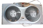 Bionaire 3 Speed Twin Reversible Airflow Window Fan, Remote Control, Lcd Screen. Fixed Price $45.00.