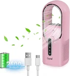 Caynel Desktop Fan, 11.8 Inch Portable Bladeless Personal With 7 Co. Fixed Price $64.79.