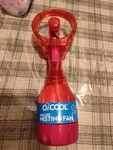 New O2COOL Elite Misting Battery Operated Portable Cooling Fan, Red Free Ship. Fixed Price $14.99.