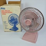 Vtg 80S 90S Galaxy By Lasko 6 Six Inch Personal Fan Pink W/ Box Tested Working. Fixed Price $49.99.