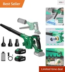 20V Cordless Leaf Blower & Vacuum With 3 Speed Modes And Multi-function Nozzles. Fixed Price $98.09.