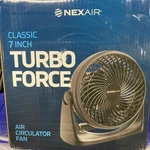 Nexair Classic 7 Inch Turbo Force Desktop Fan. Fixed Price $23.88.