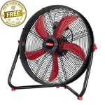 New! Hyper Tough 20" 3-SPEED High Velocity Sealed Motor Drum Fan, Wall Mountable. Fixed Price $66.19.