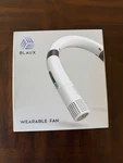 Blaux Wearable Neck Fan Rechargeable 3 Speed Usb White Open Box (016). Fixed Price $29.99.