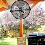 18 Inch Wall Mount Fan 3 Speed Ventilation Metal For Warehouse High Velocity. Fixed Price $80.99.