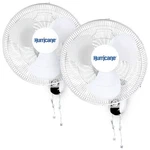 Hurricane Classic 16 Inch 90 Degree Oscillating 3 Speed Wall Fan, White (2 Pack). Fixed Price $71.98.