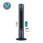 Midea 42" Tall 3-SPEED Smart Tower Fan With Wi-fi, New, Blue, MFT1021CRWB. Fixed Price $69.99.