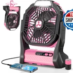 Peouix Portable Rechargeable Fan 20000MAH Cordless Battery Powered Camping Tent. Fixed Price $41.33.