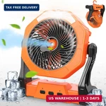 Ausic Portable Misting Camping Fans, Max 35H Runtime Outdoor Cooling For. Fixed Price $46.39.