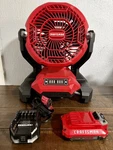 Craftsman V20 Misting Fan Kit Pivoting Head 3 Speeds Battery Charger. Fixed Price $85.00.