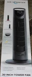 Air Monster 30 Inch Personal Tower Fan Oscillating Speeds New Box. Fixed Price $69.95.