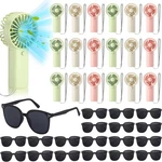 Aurelema 36 Pcs Handheld Fan Mini Portable Eyeglasses Bulks One-button Desi. Fixed Price $43.19.
