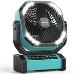 Morecore 20000MAH Rechargeable Camping Fan With Light, 112HRS Running, 8-SPEE.... Fixed Price $91.85.