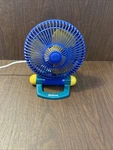 Vintage 1990S Holmes Teal/blue/yellow Stationary Desk Fan (HANF-95) Tested. Fixed Price $25.00.