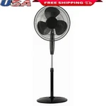 18 Inch Oscillating Stand Fan Remote Control Adjustable Height 3 Speed Quiet New. Fixed Price $67.60.