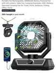 Portable Fan Rechargeable, 20000MAH Battery Powered With Lantern, F.... Fixed Price $24.95.