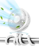 Gaiatop Oscillating Baby Stroller Fan With Led Night Light, 4 Speeds Cooling Rec. Fixed Price $23.99.