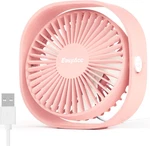 Usb Desk Fan, 3 Speeds Mini Small Silent Pink Portable Pow. Fixed Price $21.19.