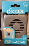 O2 Cool Deluxe Necklace Fan Speed Battery Opperated Personal - Gray. Fixed Price $9.99.