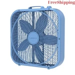 Lasko 20" Cool Colors 3-SPEED Box Fan With Weather-resistant Motor, Blue, B20310. Fixed Price $29.80.