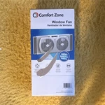 Comfort Zone CZ319WTWM2-EC Window Fan 3-SPEED Quiet Reversible White. Fixed Price $44.19.