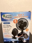 Sarasota Breeze Desk/clip Fan Black 6IN Ultra Quiet Adjustable Tilt 2 Speed. Fixed Price $17.89.