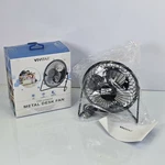 Black Vivitar Portable Powered Metal Desk Fan Cooling 6" Fit Any Usb Wall Plug. Fixed Price $16.99.