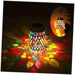 Mosaic Lights Outdoor Hanging Lanterns, Rechargeable Solar Art Deco. Fixed Price $27.13.
