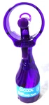 #123 Deluxe Handheld Misting Fan O2COOL Purple Portable Personal Spray. Fixed Price $19.95.