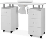 Manicure Table Nail Desk Beauty Salon W/dust Collector +drawers+wheels+wrist Pad. Fixed Price $139.99.