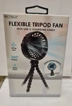 Battery Operated Stroller Fan Flexible Tripod Clip On With 3 Speeds Black. Fixed Price $15.50.