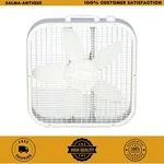 Lasko Energy Efficient 20 In. 3 Speed White Box Fan With Built-in Carry Handle. Fixed Price $28.99.