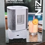 Nizoni Bluetooth Speaker Usb Table Fan White Gray Sound Machine INV00989. Fixed Price $20.00.