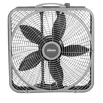 Lasko Box Fan Gray Weather-shield Motor Steel Body Innovative Wind Ring 3-SPEED. Fixed Price $42.55.