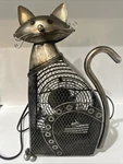 Deco Breeze Cat Electric Fan Metal Sculpture 18" Tall 8.5" Wide. Fixed Price $69.99.