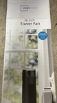Mainstays 28" Tall 3-SPEED Oscillating Tower Black Fan Nib #603. Fixed Price $28.99.