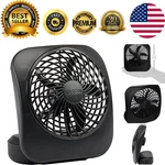Treva 5 Inch Battery Powered Fan Portable Desk 2 Cooling Speeds With Comp.... Fixed Price $26.09.