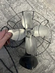 Vintage True Value Desktop Electric Fan Oscillating Stationary One Speed 10". Fixed Price $35.00.