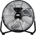 14 Inch High Velocity Heavy Duty Fan, Black, Speeds, 360 Degree Tilt, Carry Ha. Fixed Price $74.99.