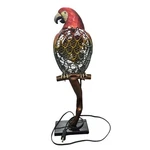 Breeze Metal Parrot Fan Figurine Tropical Bird Tabletop Decor 21" Works. Fixed Price $84.90.