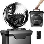 Koonie 10 Camping Misting Fan 11L Tank, 20000MAH Cooling Inch, Black. Fixed Price $141.82.