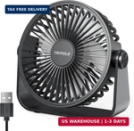Tripole Usb Fan Portable Mini Powerful 3 Speeds Wind Personal Desktop. Fixed Price $19.98.