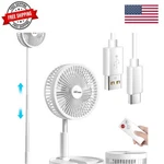 Stand Fan,folding Portable Telescopic Floor/usb Desk With 7200MAH Recharg.... Fixed Price $66.64.