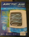 Arctic Air Chill Zone Evaporative Cooler Led 3 Speed W 8-HOUR Cooling Open Box. Fixed Price $13.99.