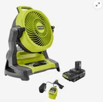 Puerto Rico Ryobi 18V Cordless 7-1/2" Bucket Top Misting Fan Free Shipping Guam. Fixed Price $125.00.