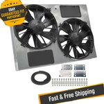 Derale 16927 High Output Dual 12'' Electric Rad Fan/steel Shroud Kit. Fixed Price $587.61.