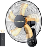 Vagkri Wall Mount Fan, 16 Inch Fans With 5 Blades, Speeds, 8 Hour Timer,. Fixed Price $97.19.