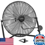 Lasko 20 Black High Velocity Wall Mount Fan Pivoting Head - 3 Speeds Remote. Fixed Price $134.98.